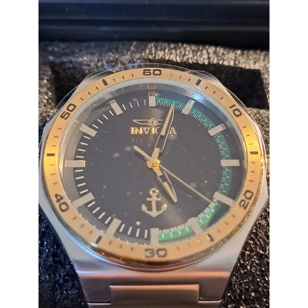 INVICTA Ocean Voyage Limited Edition Men's Watch 44mm 2 Tone Metal Black Green
